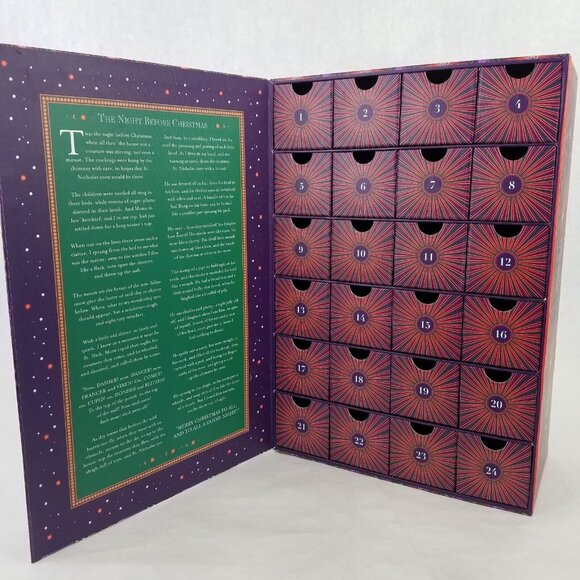Vosges Haute-Chocolat Gnome Christmas Advent Calendar Box 2020 Empty 24 Drawers - Picture 15 of 16